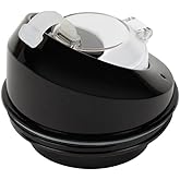 CrunchCover Protective Travel Topper - Black | Designed for CrunchCup portable cereal cup use, helping keep your favorite breakfast ready for travel, work, or school.