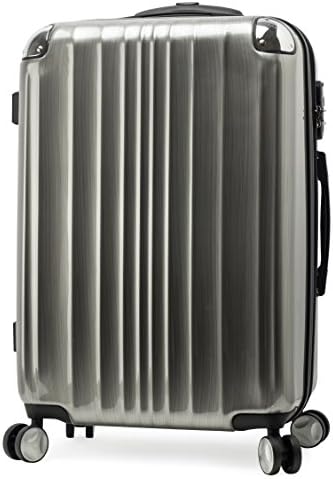EDDAS EP-305 25 Inch PC&amp;ABS Metallic Color Series Hard Type Luggage (Silver)