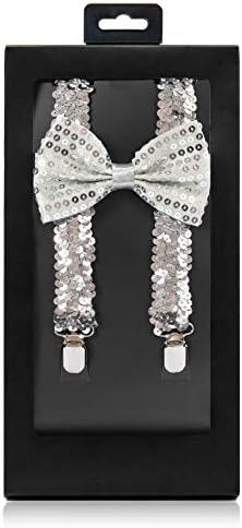 McWay Bowtie and Suspender Set For Men, Adults | Premium Quality | With Gift Box | Wide And Adjustable | Classy Design