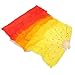 EUBUY Hand Made Colorful Silk Bamboo Flame Belly Dance Dancing Long Folding Fans Veils