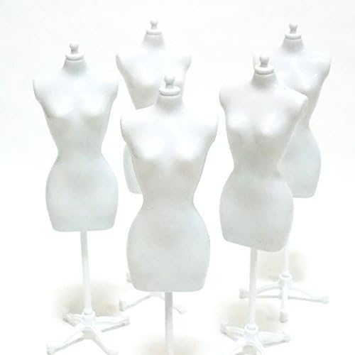 WAIWAIGOODS favorite costume display 1/6 doll Torso doll for miniature mannequin five set (white)