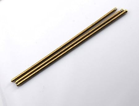 Amazon 簪 かんざし金具 5本 金古美 通し穴付 パーツ 和風 パウダートレーディング チャーム アクセサリートップ 通販