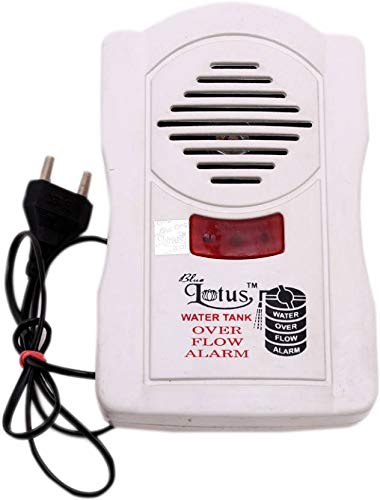 Madhram Water Overflow Tank Alarm with Voice Sound (White)