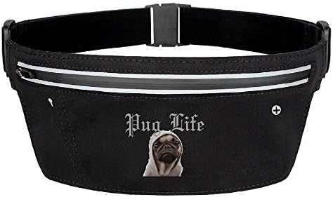 CGHNG Outdoor Bumbag Pug Life Dog Ugly Mini Dumpling Waist Bag Packs Waist Bag Pouch For Women Man Outdoors Workout - Great For Running Hiking Travel Sport Fishing