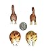 Cat Butt Magnets Toys Set for Refrigerator - Set of 10 for Cat & Pet Lovers Stuff - Cat Tails - P