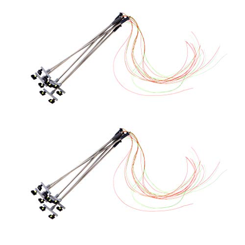 Perfeclan 10x HO OO Scale LED Leuchten für Modelleisenbahn Layout ACCS