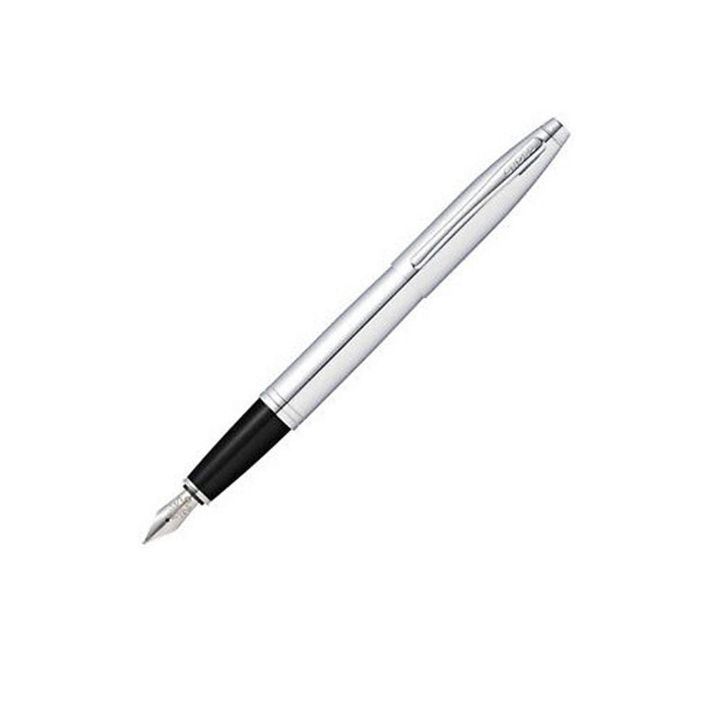 Cross Calais Polished Chrome Fountain Pen with Stainless Steel Medium Nib