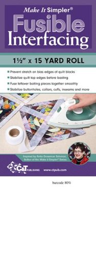 Make It Simpler® Fusible Interfacing: 1 1/2" x 15 Yard Roll