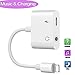 Jack Headphone Adaptor Charger Compatible with iPhone 8/8 Plus /7/7 Plus/iPhone X/XS/XS Max/XR Earphone Adapter Headphone Aux Audio & Connector Cable Support iOS 11 Later