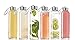 Seacoast - 18 OZ. Glass Bottles, 18/10 Stainless Steel Cap with Easy to Carry Loop (6 Pack, 4 Pack, 2 Pack Available) (6)