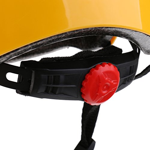 Dolity Water Sports Safety Helmet & Adjustable Chin Strap for Kayak Canoe Boat Rafting Wakeboard Skateboard Cycling - Choice of Color - bright yellow