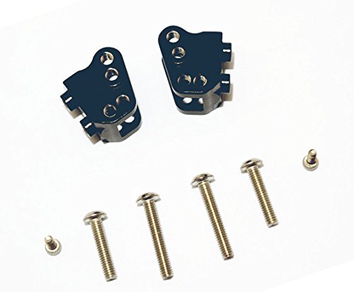 For Crawler RC SCX10 II Upgrade Parts (AX90046, AX90047) Aluminum Front/Rear Link Mounts Black - 1Pr Set For AX31384