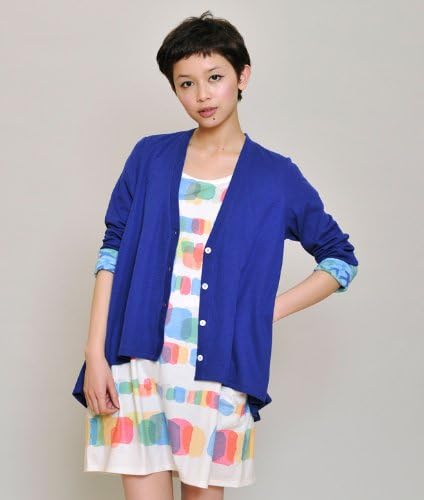 Amazon Co Jp グラニフ Graniph ソフトダブルガーゼ カーディガン スワローズ フライ ブルー Lady F 服 ファッション小物