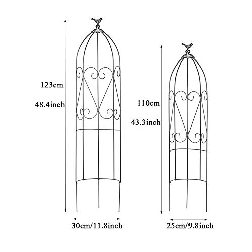 CJSWT Garten Obelisken Metall Trellis Blumenunterstützung Für Klettern von Reben und Pflanzen,Rankhilfe, Rankgerüst… – Bild 4