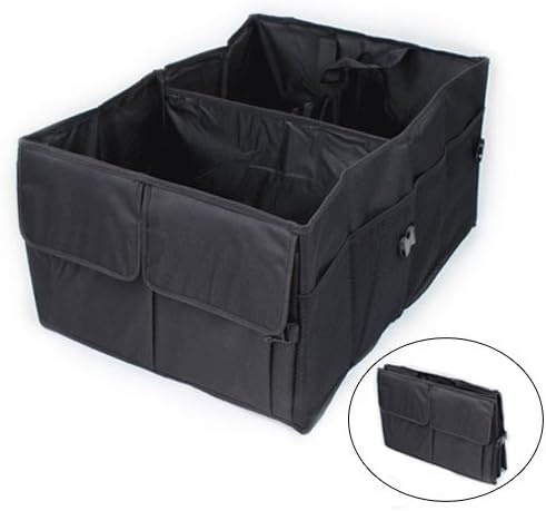 Trunk Cargo Organizer Heavy Duty Folding Caddy Storage Collapse Bag Bin for Auto Car Truck SUV