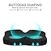 GUGULE New Enhanced Design Butterfly-Shaped Coccyx Seat Cushion,Non-Slip Foam Comfort Orthopedic Coccyx Wedge Pillow for Tailbone Pain and Injury (Black)