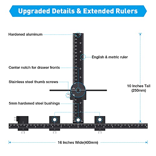 Neitra Hardware Jig, Adjustable Drill Guide for Accurate