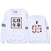 KPOP BTS In The Mood For Love Bangtan Boys JIN SUGA JIMIN pullover Sweatershirt,Large,V-95 White