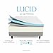 LUCID 14 Inch Memory Foam Mattress - Triple-Layer - 5.3 Pound Density Ventilated Gel Memory Foam - CertiPUR-US Certified - 25-Year Warranty - Queen