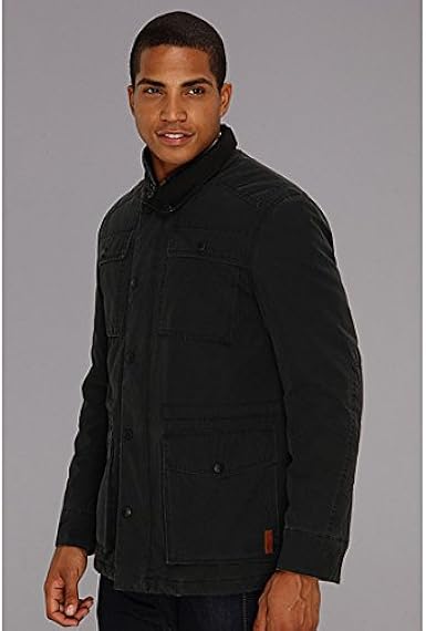 Ben Sherman Men's Carbon Coated 4 Pocket Field Jacket, Jet Black, X-Small at Amazon Menâs 