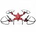 RC Quadcopter Drone with FPV Camera Live Video - Flexible Foldable Aerofoils - App Control - Altitude Hold - 6-Axis Gyro Gravity Sensor RTF Helicopter, Bordeaux