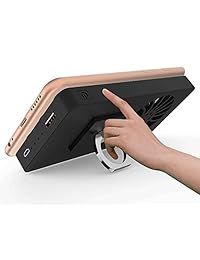 5000 mAh Cooling Fan Stand Anillo de calor Radiador USB Power Bank Batería Ultra Silent Dissipate enfriador Holder For Phone Gear VR vidrio