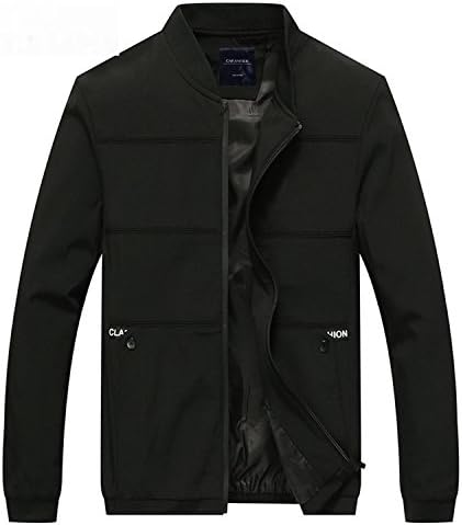 Mary Steele Men Jacket Coat Autumn Jacket Lightweight Windbreaker Waterproof Coat Bomber Jacket Military Bape Coat Black XS