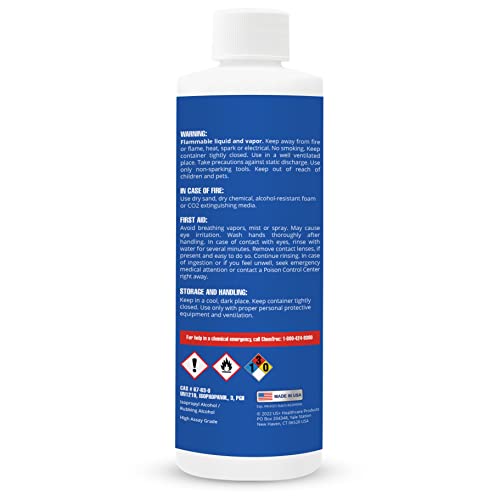 16oz US+ 99 Isopropyl Alcohol High Assay Grade Highest Purity & Concentration Made In USA