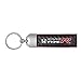 iPick Image Made for Honda Civic Type R Real Black Carbon Fiber Loop Strap Key Chain with Red Stitching