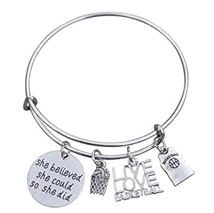 jewelry sportybella basketball bracelets bracelet bangle she perfect