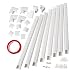 Cable Concealer - Cord Covers Raceway Kit - CMC-02 Wire Hider for Wall Mount TV, Cable Management Channel Cables Runner for Home Office - 8X L15.7in, W1.18 H0.6in primary