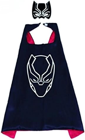 Superhero Cape and Mask Costume Set Boys Girls Birthday Halloween Play Dress Up