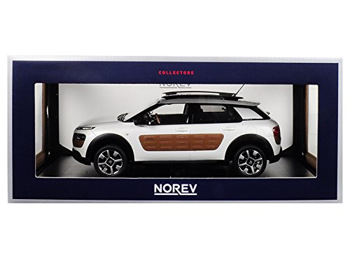 2014 Citroen C4 Cactus Pearl White with Chocolate Airbump 1/18 Diecast Model Car by Norev 181651