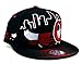 Chicago New Leader Bull Head Skyline Bulls Colors Black Red Era Snapback Hat Cap