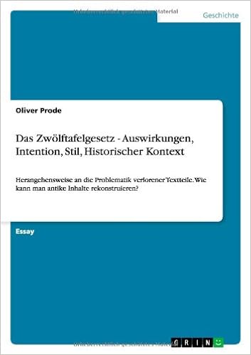 Das Zwolftafelgesetz Auswirkungen Intention Stil Historischer