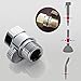 Neady All Brass Shower Head Shut-Off Valve Brass with Brass Handle, Ceramic Valve,Polished Chrome Shower Flow Control Valves