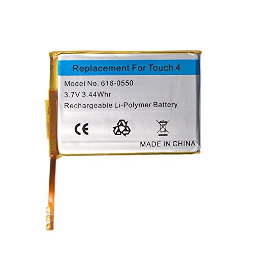 Replacement Battery for Apple iPod Touch 4th Gen, DOCA 3.44Wh 3.7V Li-Polymer Rechargeable Battery with Opening Pry Tool Kits (Model No. 616-0550)