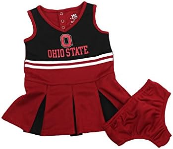 Team Athletics Girl's NCAA Ohio State Buckeyes Cheer Leading Outfit Toddler