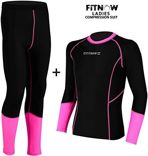 Ladies Compression Thermal Base Layer Tights Shirt Under Suit Long Pant