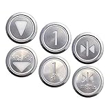 6pcs Buttons for KONE Elevator Round Stainless