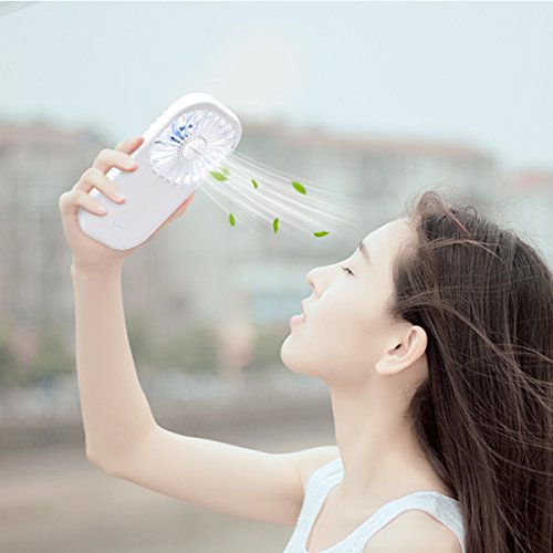 Aibocn Handheld Mini Fan Portable Cooling Fan Personal 3500mAh USB Rechargeable Fan for Travel, Camping and Outdoor Activities - Thumbnail 6