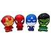 NeatoTek Jumbo Slow Rising Squishies 4 Pack Super Hero Squishy Toys Party Favors Stress Relief Toy for Boys Toddlers Bag