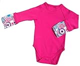 Scratch Me Not Baby Girls' Flip Mitten Bodysuit - Onesie