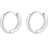Mini Tiny Huggie Hoop Earrings Top Upper Ear Cartilage Forward Helix Cuff Plain Simple 925 Sterling Silver Gold 9mm 8mm 7mm 6mm 5mm Hoop Earrings