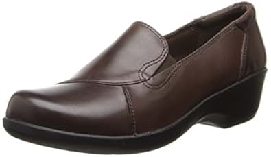 Amazon.com | CLARKS Esha Haven Womens Brown Leather Loafer