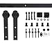 Homedex 6 FT Sliding Barn Door Hardware Kit - Heavy Duty Sturdy- Smoothly and Quietly - Easy to install - Fit 36
