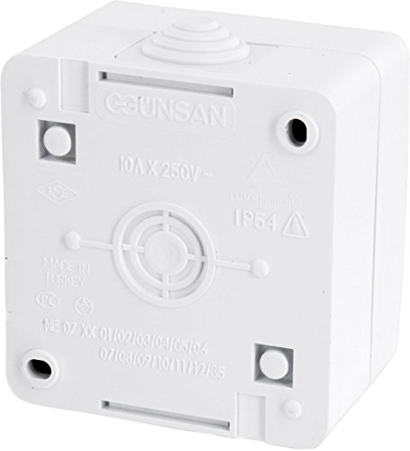 Aufputz Taster IP54 mit Licht-Symbol + LED-Beleuchtung - All-in-One - Serie G1 reinweiß – Bild 4