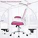 Office Chair Desk Chair Computer Chair Back Support Modern Executive Mesh Chair with Adjustable Armrest Rolling Swivel Chair for Home&Office, Pink