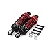 4pcs Front Rear Shock Absorber Kits for 1/18 RC Wltoys A959 A969 A979 K929 Parts Buggy Truck Rally Car Upgrades (Red)
