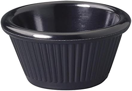 Gessner Products Company 0383BK6Q Ramekin Fluted Black 3 oz (SET OF 36 PER CASE)